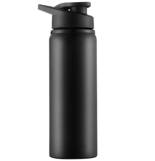 700ML Sports Stainless Steel Water Bottle Black