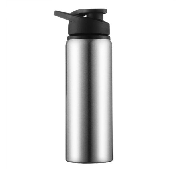 700ML Sports Stainless Steel Water Bottle Silver