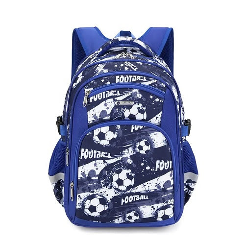 Blue Foot Ball School Bag Backpack