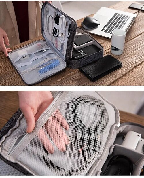 Travel Cable and Device Storage Organizer